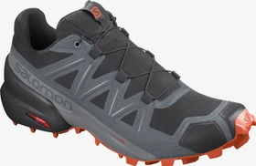 Salomon Speedcross 5 black/stormy weather/red orange (Herren)