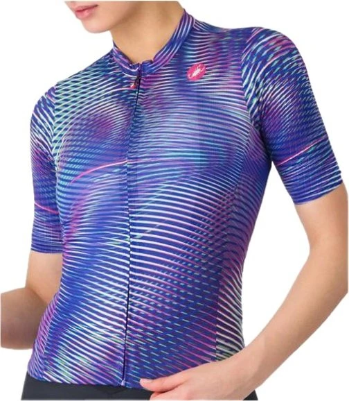 Castelli Cosmic Vortex Trikot kurzarm multicolor ultraviolet rose (Damen)
