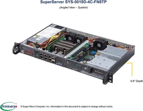 Supermicro SuperServer 5019D-4C-FN8TP, 1HE