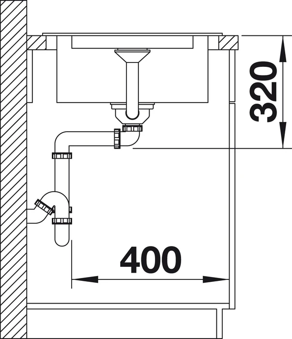 Blanco Classic Neo 5 S Einbau Becken reversibel mit Ablauffernbedienung perlgrau
