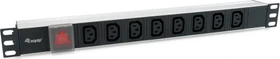 Equip 19" PDU Aluminium Steckdosenleiste, mit Schalter, 1HE, 8-fach, 16A/250V, silber, 1.8m