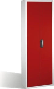 C+P Möbelsysteme S10044 Serie 13 Werkstattschrank lichtgrau/rubinrot