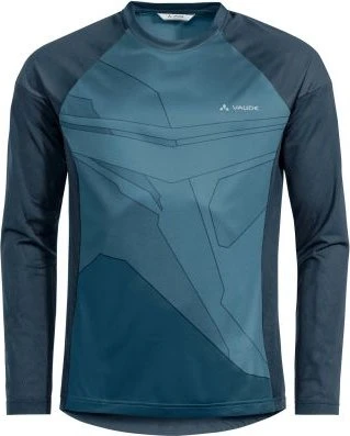 Vaude Moab VI Trikot langarm blau grau (Herren)