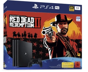 Sony PlayStation 4 Pro - 1TB Red Dead Redemption 2 Bundle schwarz