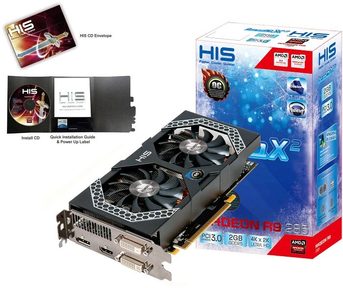 HIS Radeon R9 285 Mini IceQ X² OC, 2GB GDDR5, 2x DVI, HDMI, DP
