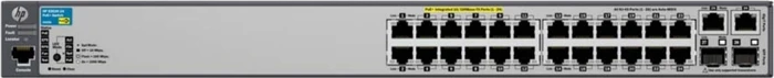 HPE Aruba ProCurve 2620 24 Rackmount Managed Switch, 26x RJ-45, 2x SFP, 382W PoE+
