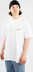 Carhartt American Script T-Shirt kurzarm weiß (Herren)