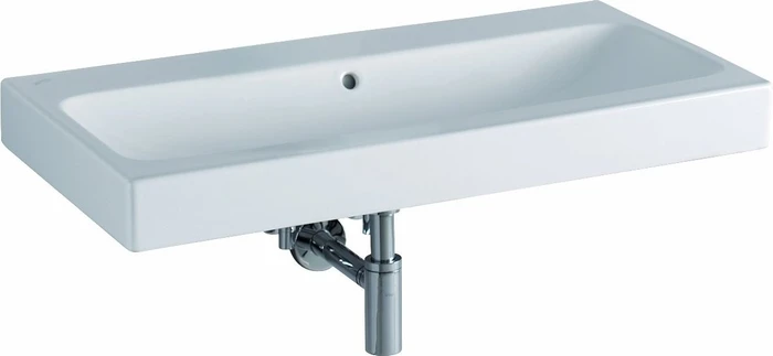 Geberit iCon Waschtisch 90cm, ohne Hahnloch, weiß