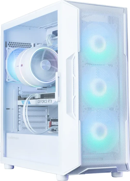 Zalman i3 Neo ARGB, weiß, V2, Glasfenster