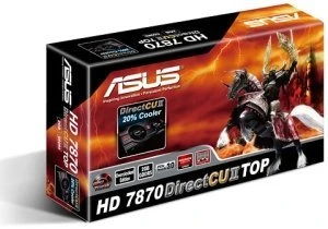 ASUS Radeon HD 7870 GHz Edition DirectCU II, HD7870-DC2-2GD5, 2GB GDDR5, DVI, HDMI, 2x mDP