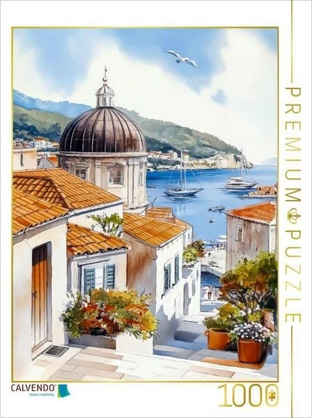 Calvendo Blick auf Dubrovnik - Altstadt und die Adriaküste