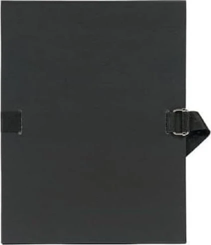 Exacompta Dokumenten Ordnungsmappe aus 2.7mm Karton mit dehnbarem Rücken, A4, schwarz