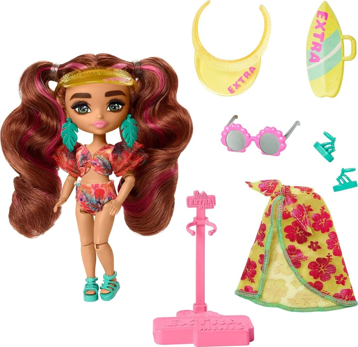 Mattel Barbie - Extra Minis Puppe Strand Mode