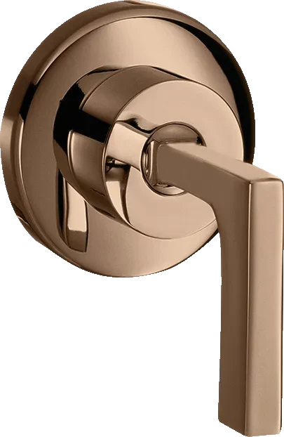 Hansgrohe Axor Citterio Absperrventil Unterputz mit Hebelgriff polished red gold
