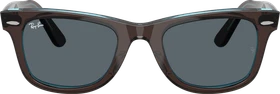 Ray-Ban RB2140 Original Wayfarer Classic 50mm polished brown on transparent blue/blue