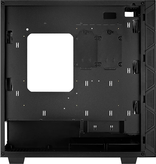 AeroCool Flo, schwarz, Glasfenster