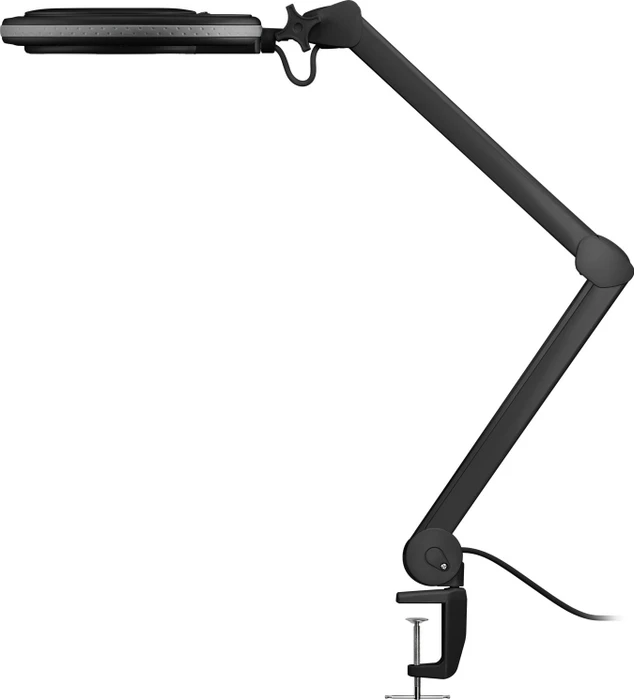 Wentronic Goobay LED-Klemm-Lupenleuchte, 8W, 1.75x, 3 Dioptrien schwarz