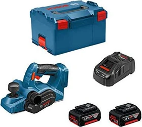 Bosch Professional GHO 18V-LI Akku-Hobel inkl. L-Boxx + 2 Akkus 5.0Ah