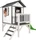 Axi Spielhaus Lodge XL weiß/grau mit Rutsche grün (C050.002.00)