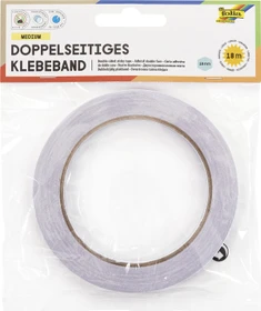 Folia Doppelseitiges Klebeband transparent, 10mm/18m, 1 Stück