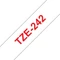Brother TZe-242 Beschriftungsband, 18mm, rot/weiß Vorschaubild