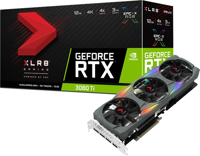 PNY GeForce RTX 3080 Ti XLR8 Gaming Uprising, 12GB GDDR6X, HDMI, 3x DP