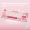 Wobkey Rainy 75 Pro, rosa, LEDs RGB, Kailh Cocoa, USB/Bluetooth, US Vorschaubild