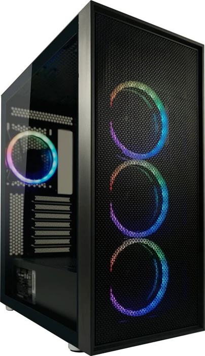 LC-Power Gaming 802B Black_Wanderer_X, schwarz, Glasfenster