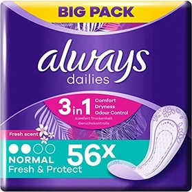 Always Dailies fresh & protect normal, 56 Stück