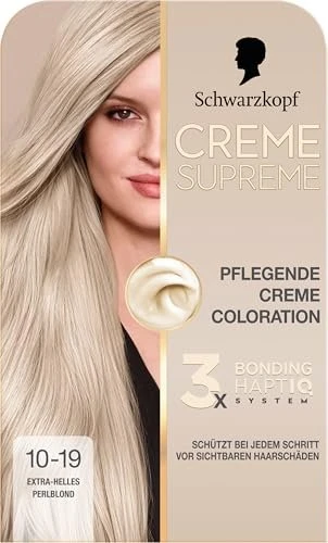 Schwarzkopf Creme Supreme Haarfarbe 10-19 ultra light pearly blond, 60ml