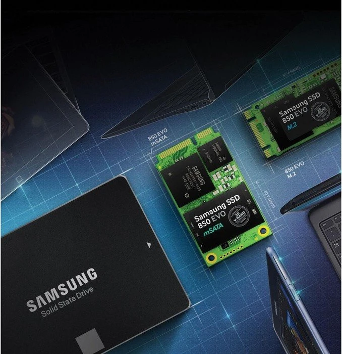 Samsung SSD 850 EVO 250GB, M.2 2280 / B-M-Key / SATA 6Gb/s