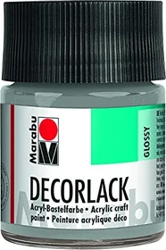 Marabu Decorlack Acryl Acrylfarbe, silber metallic, 50ml