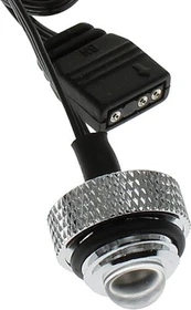 XSPC LED ARGB Verschlussstopfen für G1/4, 3-Pin, chrome