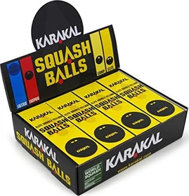 Karakal Double Yellow Dot Squashbälle, 3 Stück