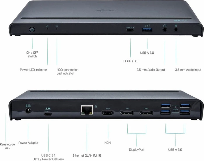 i-tec USB-C 4K Universal Docking Station, USB-C 3.0 [Buchse]