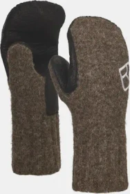 Ortovox Swisswool Classic Leather Mitten Handschuhe black sheep (Damen)