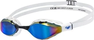 Arena Air Sonic Mirror Schwimmbrille weiß/blau