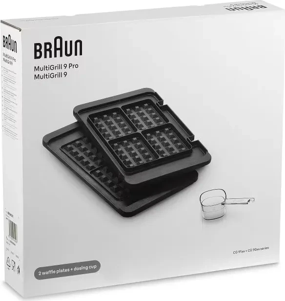 Braun 2 Waffelplatten/Dosierbecher MultiGrill