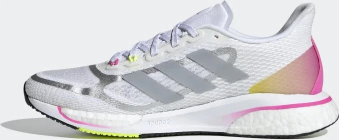 adidas Supernova+ cloud white/halo silver/screaming pink (Damen)
