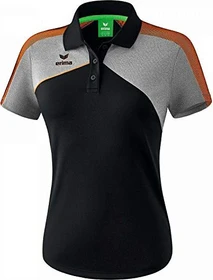 Erima Premium One 2.0 Funktionsshirt kurzarm black/grey melange/neon orange (Damen)