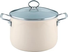 Riess Nouvelle Avorio Top 3000 Fleischtopf mit Glasdeckel 24cm 6.5l