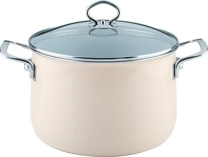 Riess Nouvelle Avorio Top 3000 Fleischtopf mit Glasdeckel 24cm 6.5l