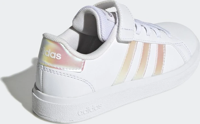 adidas Grand Court Lifestyle Court Elastic Lace and Top Strap cloud white/iridescent (Junior)