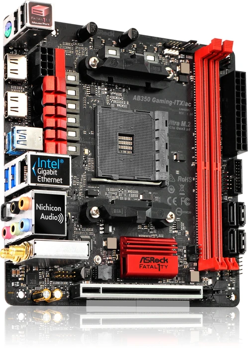 ASRock Fatal1ty AB350 Gaming-ITX/ac (AMD AM4)
