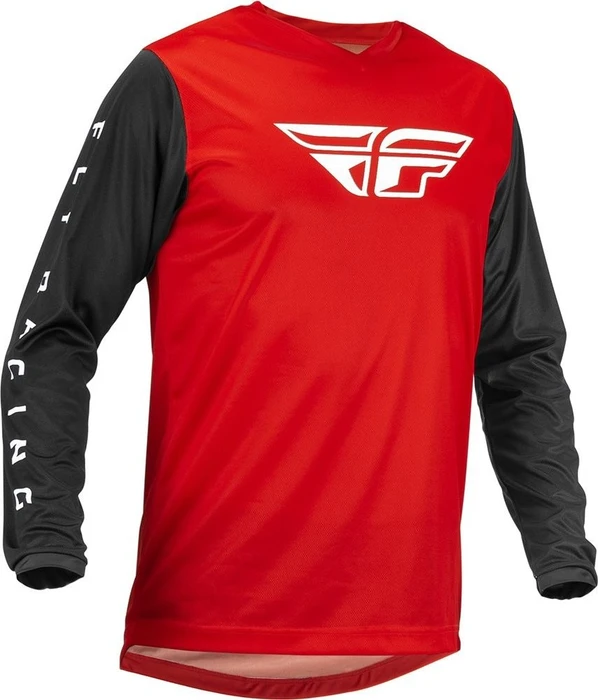 Fly Racing F-16 Trikot langarm rot/schwarz (Herren)