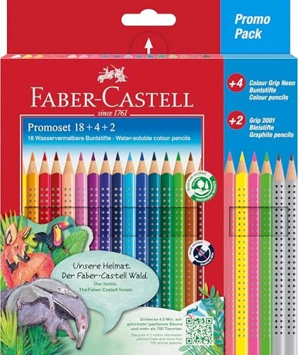 Faber-Castell Promotionset Colour Grip 18+4+2