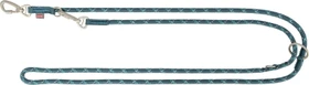 Trixie Verstellbare Hundeleine Summit Reflect mit Bergsteiger-Karabiner, S-M, 2m, Petrol/Aqua