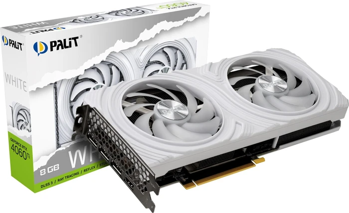 Palit GeForce RTX 4060 Ti Dual White Edition, 8GB GDDR6, HDMI, 3x DP
