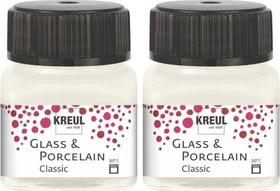 Kreul Glass & Porcelain Classic Malfarbe, elfenbein, 20ml
