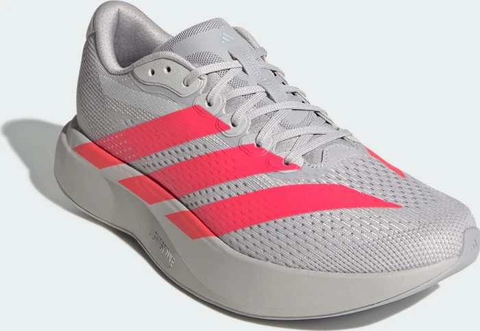 adidas Adizero Pacer grey two/lucid red/halo silver (Herren)